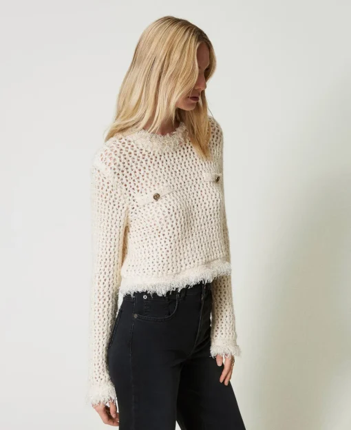 Maglia Jacquard A Rete
