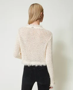 Maglia Jacquard A Rete
