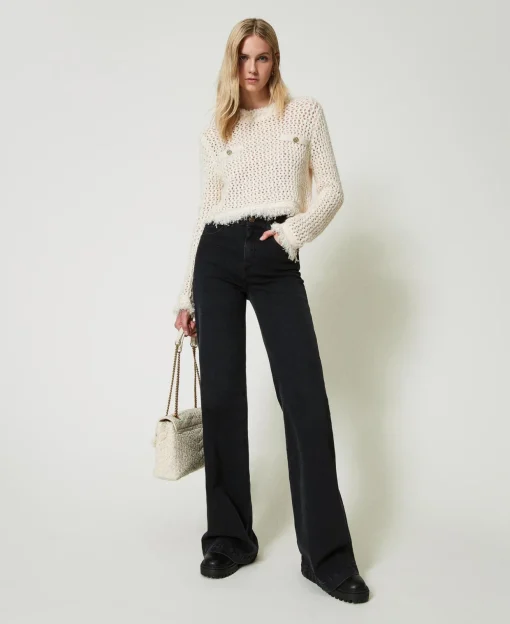 Maglia Jacquard A Rete