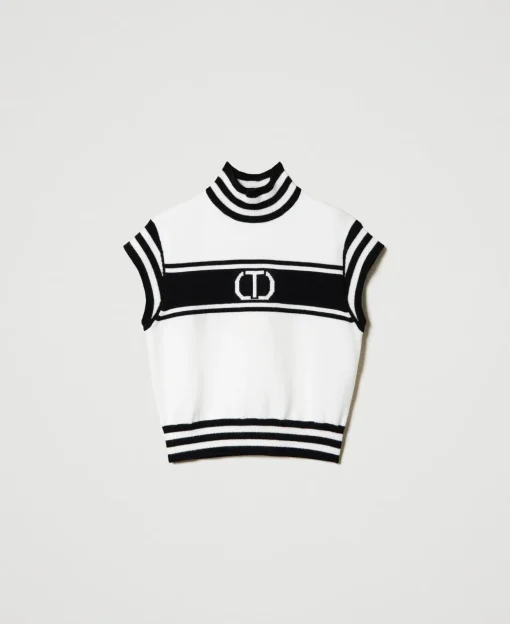 Maglia Lupetto Con Oval T Jacquard