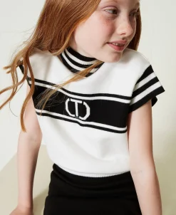 Maglia Lupetto Con Oval T Jacquard