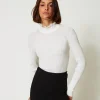 Maglia Lupetto Con Perline