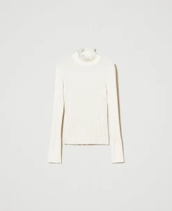 Maglia Lupetto Con Perline