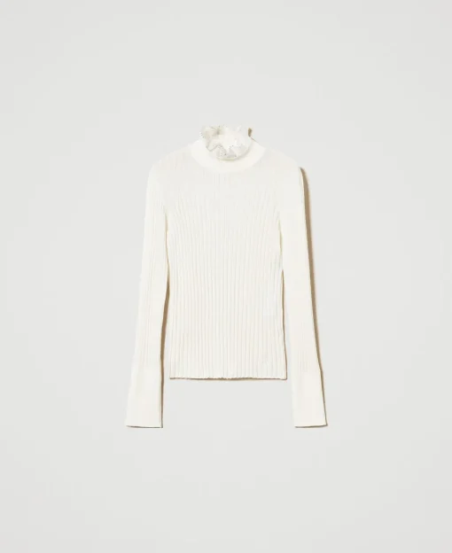 Maglia Lupetto Con Perline