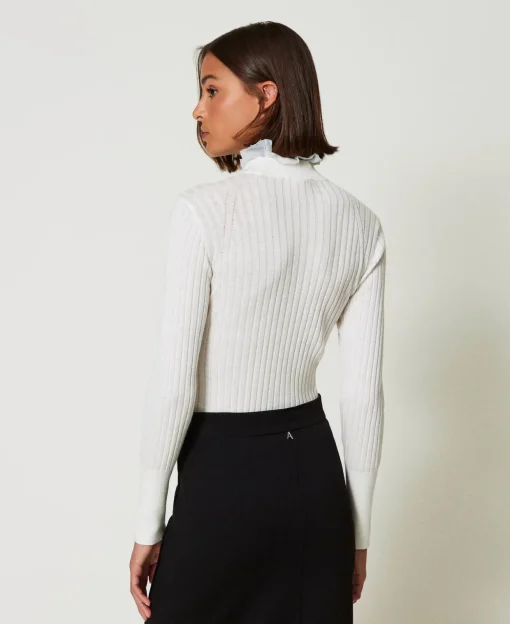 Maglia Lupetto Con Perline