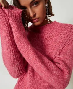 Maglia Lupetto In Misto Lana Seamless