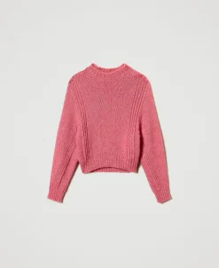 Maglia Lupetto In Misto Lana Seamless