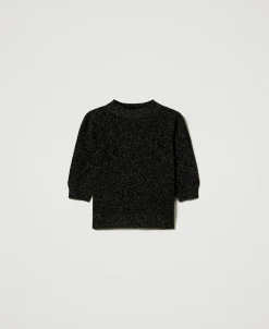 Maglia Lupetto In Misto Lana E Lurex