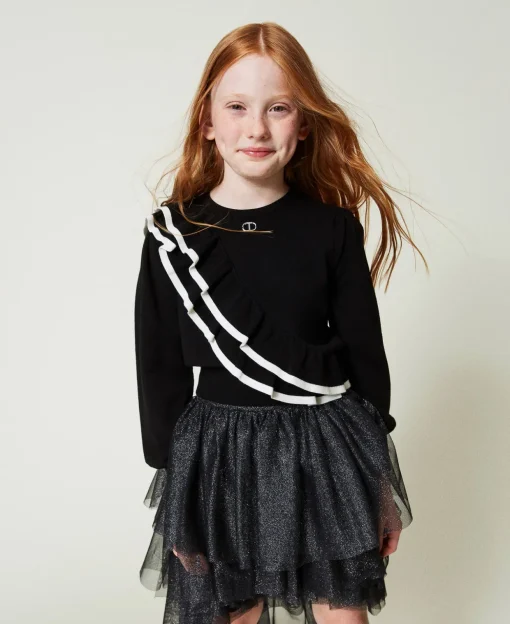 Maglia Regular Con Doppia Balza