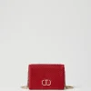 Mini Borsa A Tracolla In Raso Con Strass