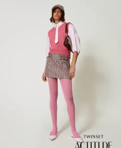 Minigonna In Bouclé E Lurex