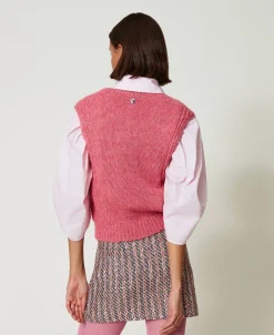 Minigonna In Bouclé E Lurex