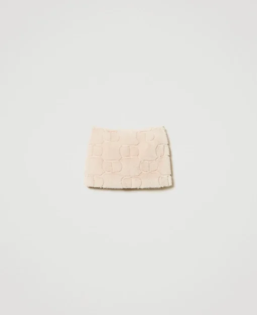 Minigonna In Faux Fur Con Oval T