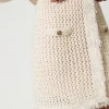 Minigonna In Maglia Jacquard A Rete