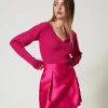 Minigonna In Twill Mikado