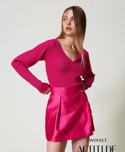 Minigonna In Twill Mikado