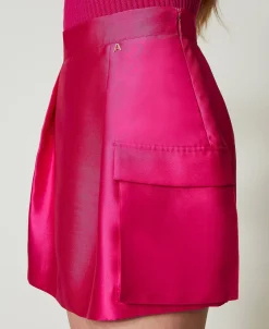 Minigonna In Twill Mikado