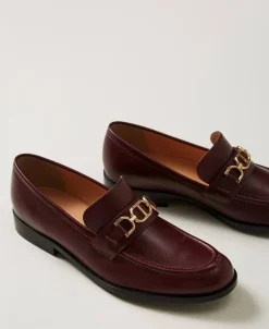Mocassini In Pelle Con Morsetto Oval T