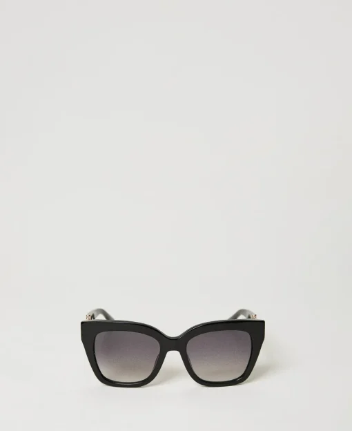Occhiali Da Sole Cat-eye Con Morsetto