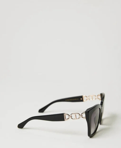 Occhiali Da Sole Cat-eye Con Morsetto
