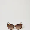 Occhiali Da Sole Cat-eye Tortoise