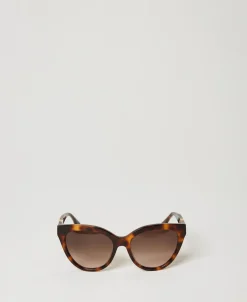 Occhiali Da Sole Cat-eye Tortoise