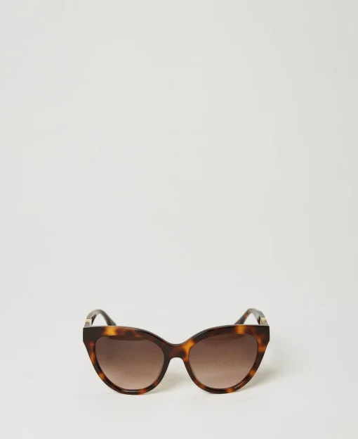 Occhiali Da Sole Cat-eye Tortoise