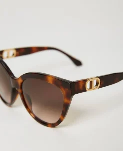 Occhiali Da Sole Cat-eye Tortoise