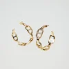 Orecchini Con Catena Oval T E Strass