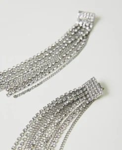 Orecchini Con Frange Di Strass
