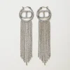 Orecchini Con Oval T E Frange Strass