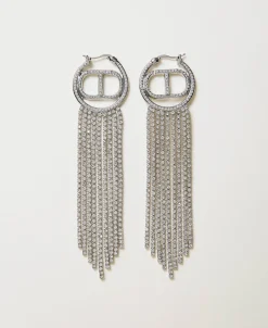 Orecchini Con Oval T E Frange Strass