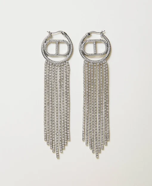 Orecchini Con Oval T E Frange Strass