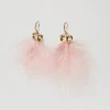 Orecchini Con Piume E Oval T