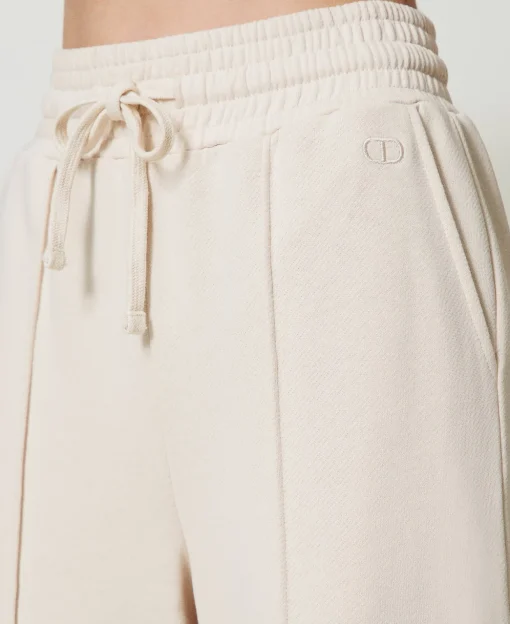 Pantaloni A Palazzo In Felpa