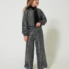 Pantaloni A Palazzo In Full Paillettes