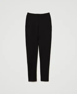 Pantaloni A Sigaretta Con Elastico