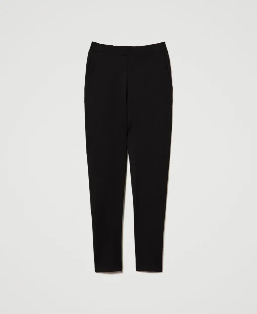 Pantaloni A Sigaretta Con Elastico