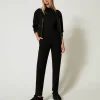 Pantaloni A Sigaretta In Felpa