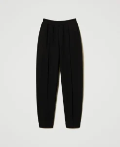 Pantaloni A Sigaretta In Felpa