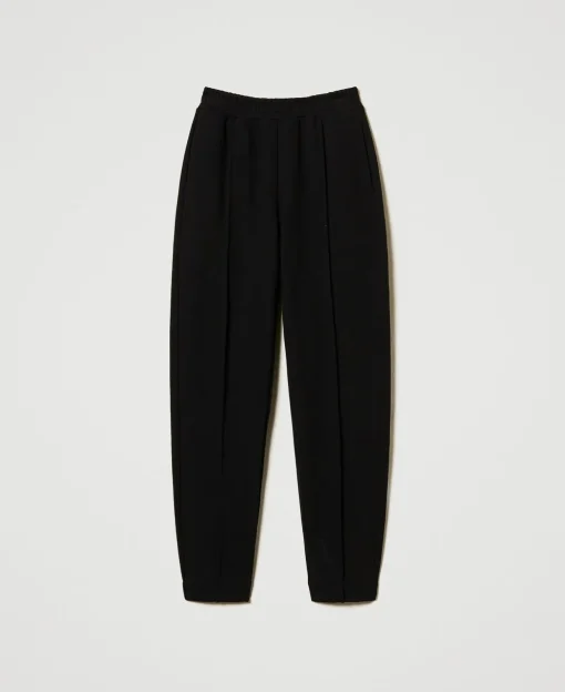Pantaloni A Sigaretta In Felpa