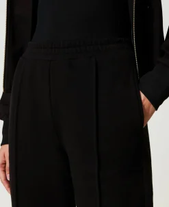 Pantaloni A Sigaretta In Felpa