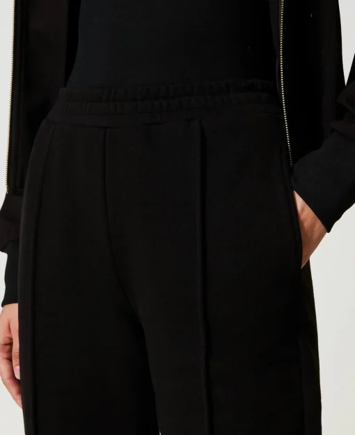 Pantaloni A Sigaretta In Felpa