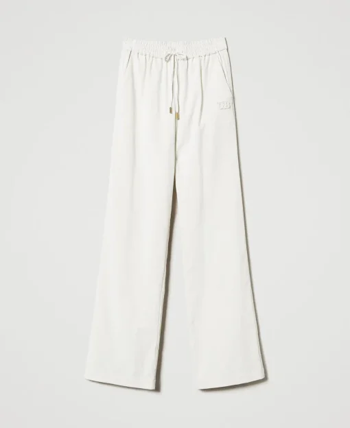 Pantaloni Ampi In Velluto