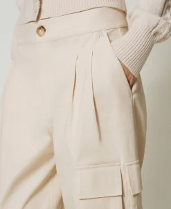 Pantaloni Cargo Con Tasche Asimmetriche