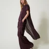 Pantaloni Cargo In Raso