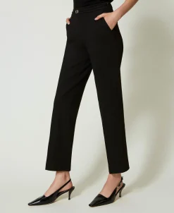 Pantaloni Con Cinturino Oval T E Piega