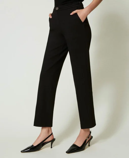 Pantaloni Con Cinturino Oval T E Piega