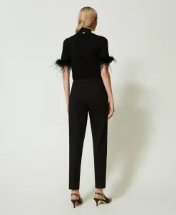 Pantaloni Con Cinturino Oval T E Piega