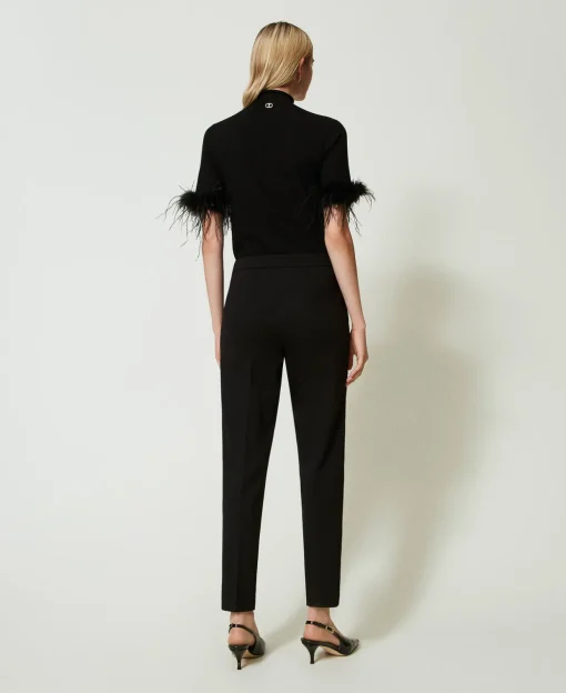 Pantaloni Con Cinturino Oval T E Piega